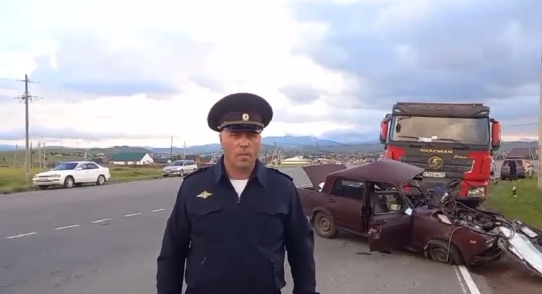 Кадр съемки Госавтоинспекции