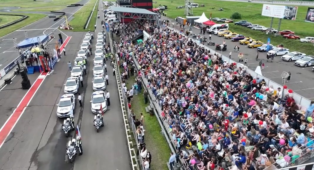 Кадр съемки Госавтоинспекции