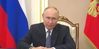Владимир Путин. Кадр съемки пресс-службы Кремля