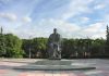 На Первомайской площади в Абакане создадут мемориальное пространство Памятник Ленину. Фото из телеграм-канала Госохранинспекции РХ