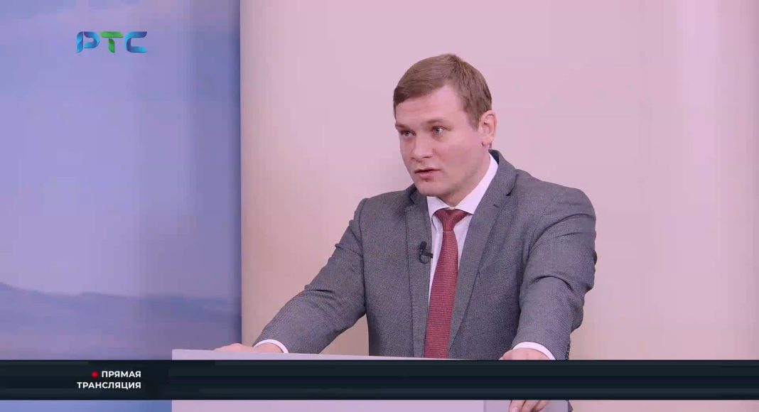 Валентин Коновалов. Кадр съемки РТС