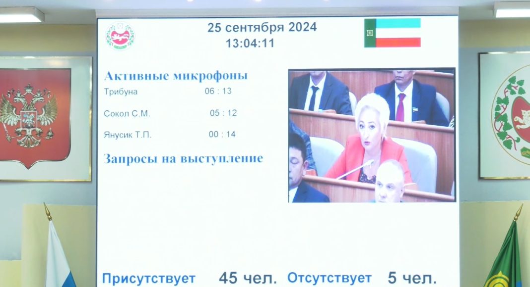 Татьяна Янусик на сессии ВС РХ