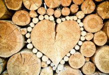 Сердце, бревна