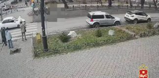 Кадр съемки видеонаблюдения