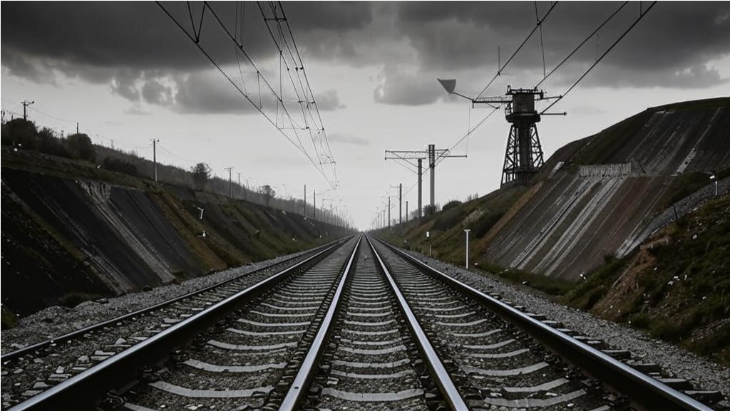 Железная дорога, уголь. Изображение kandinsky