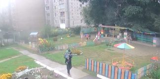 Кадр съемки видеонаблюдения
