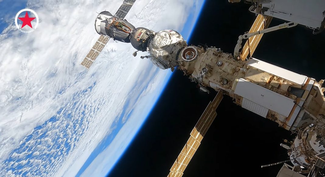 Кадр съемки Роскосмоса