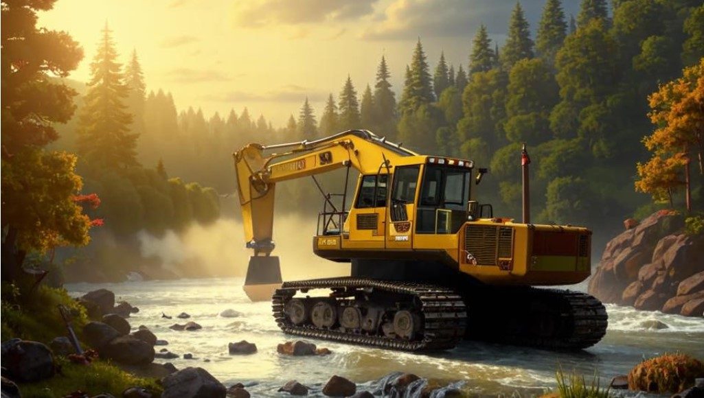 Золотодобыча. Изображение kandinsky