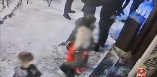 Кадр съемки видеонаблюдения