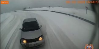 Кадр съемки видеорегистратора