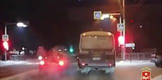 Кадр съемки видеорегистратора