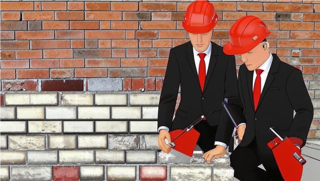 Стройка. Строительство. Кирпичи. Изображение kandinsky