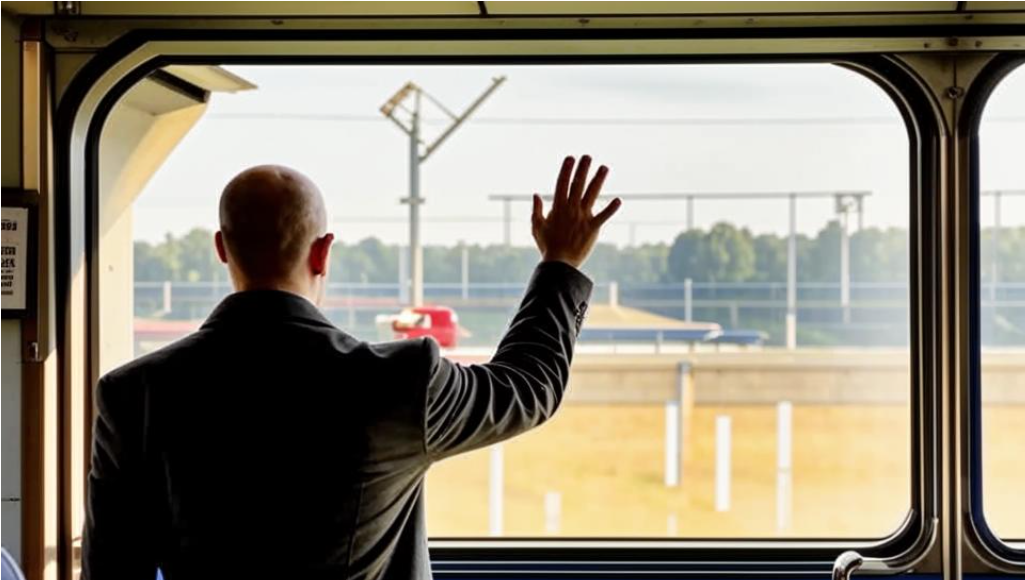 Поезд. Отъезд. Изображение kandinsky