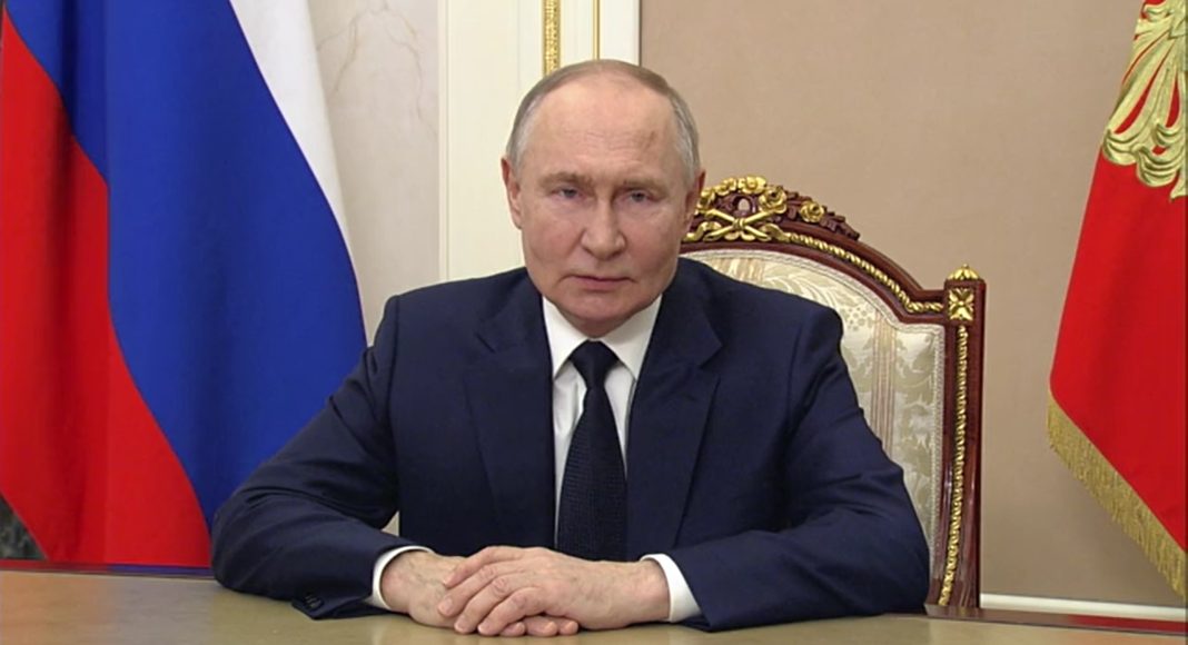 Владимир Путин. Кадр съемки пресс-службы Кремля