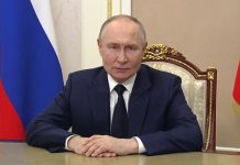 Владимир Путин. Кадр съемки пресс-службы Кремля