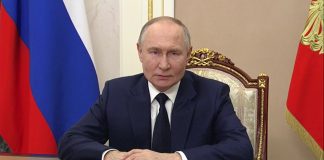 Владимир Путин. Кадр съемки пресс-службы Кремля