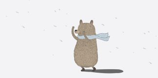 В Хакасии 13 ноября прогнозируют сильный снег и порывы ветра до 22 м/с погода, ветер, снег, медведь