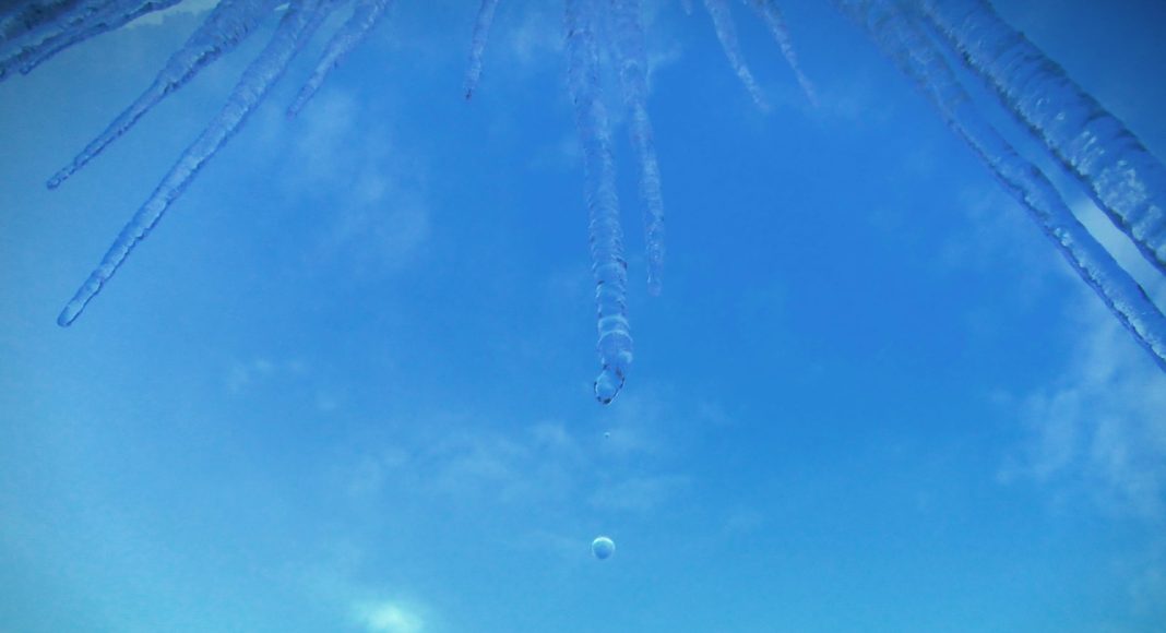 тает снег, лед, сосульки, потепление, весна