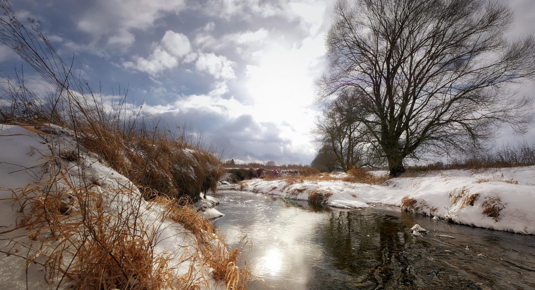 весна, погода, ручей, тает снег, тепло