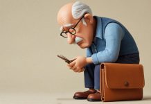 Мошенники, обман, пенсионер. Генерация ИИ