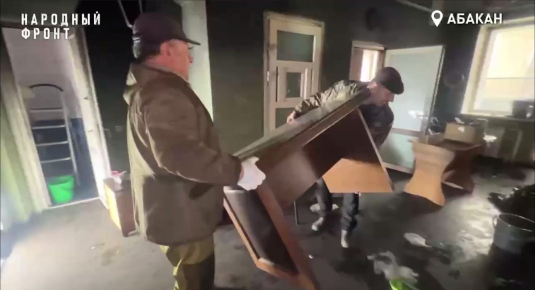 Кадр съемки Народного фронта