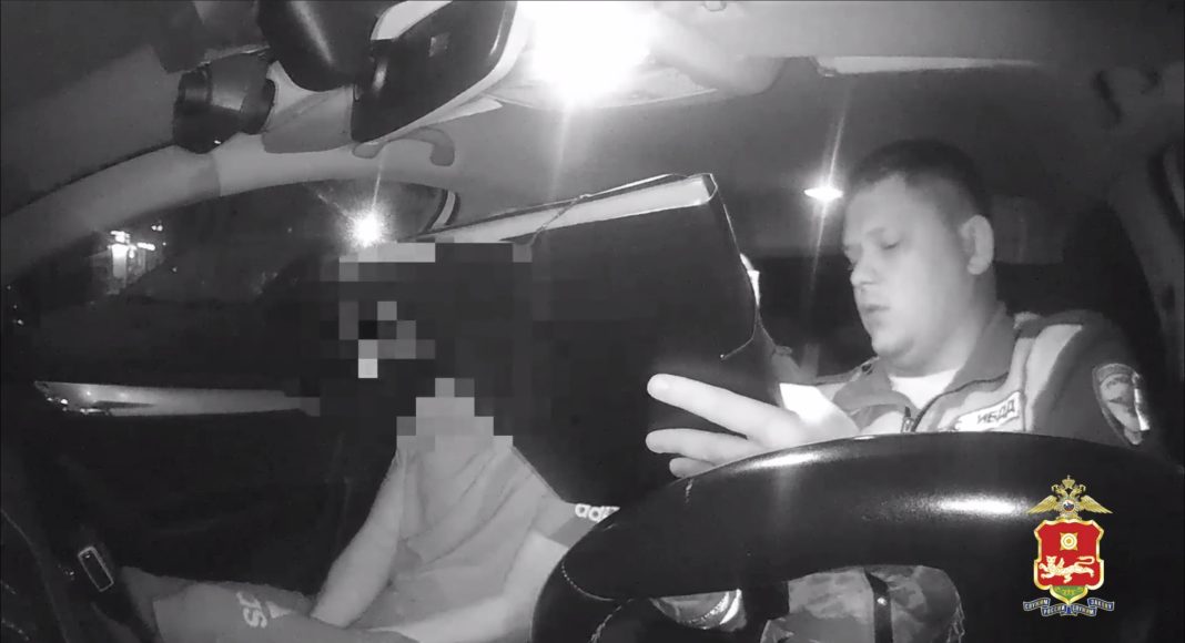 Кадр съемки ГАИ