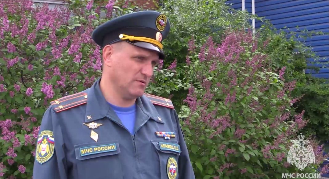 Кадр съемки МЧС