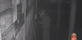 Кадр съемки видеонаблюдения