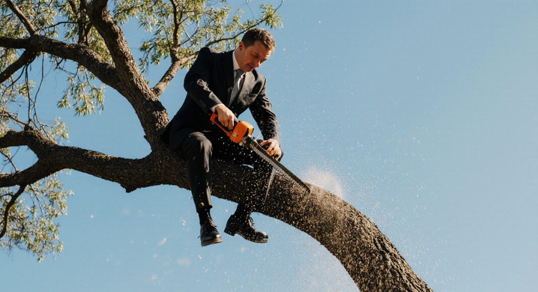 Кто-то пилит сук, на котором сидит