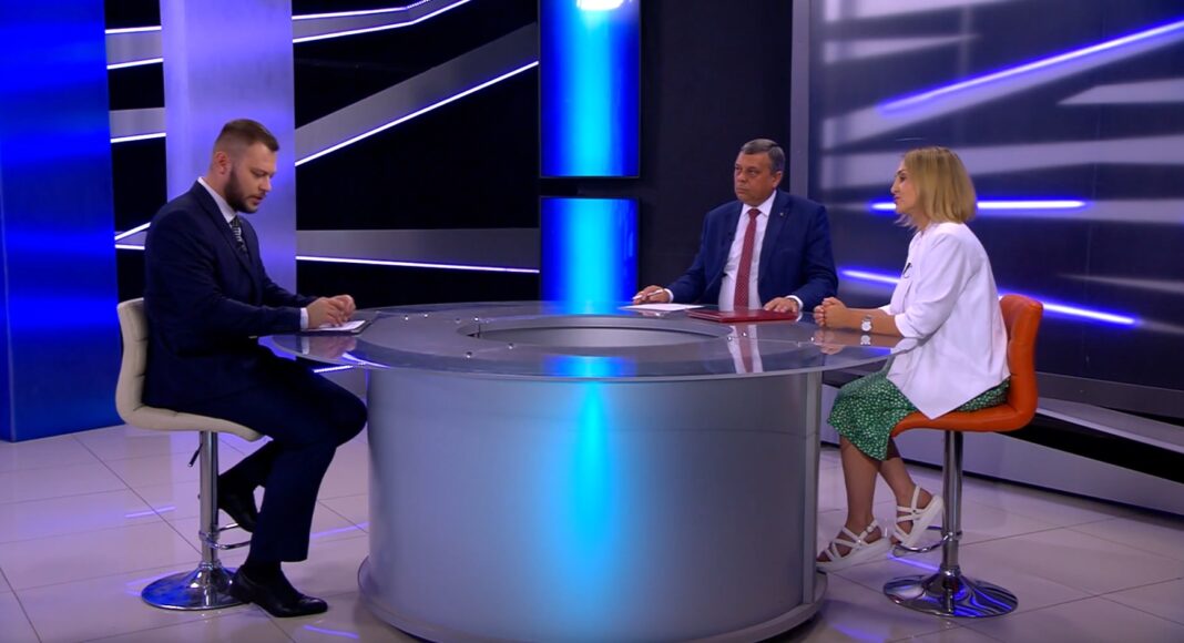 Кадр съемки «Вести Хакасия»