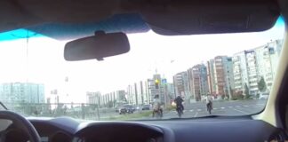 Кадр съемки ГАИ