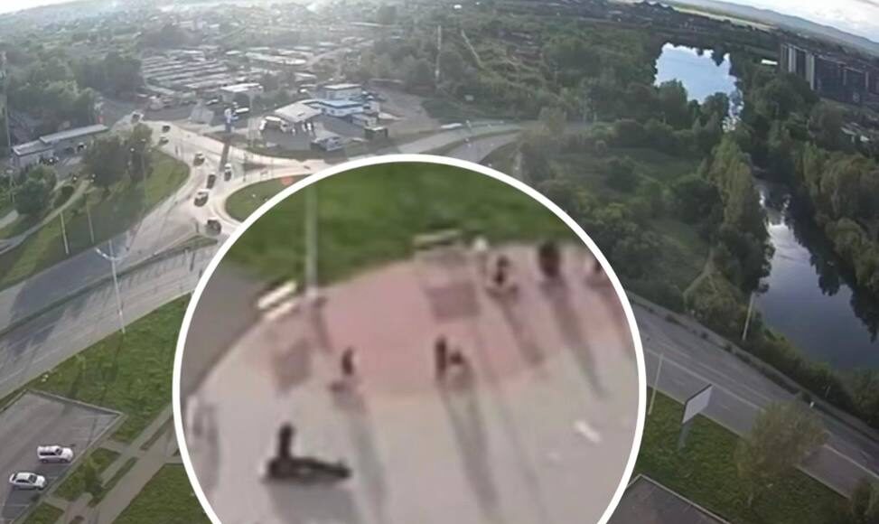 Кадр съемки видеонаблюдения