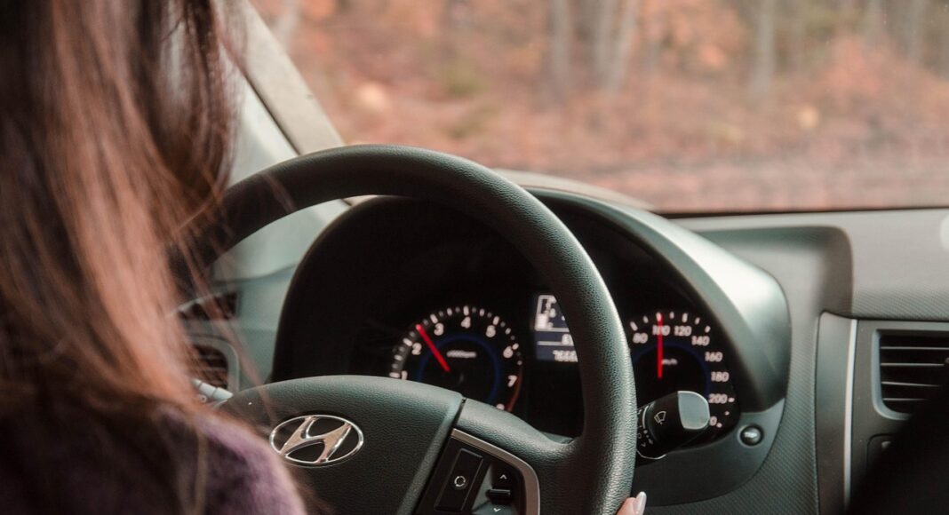 женщина, водитель, авто