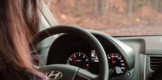 женщина, водитель, авто