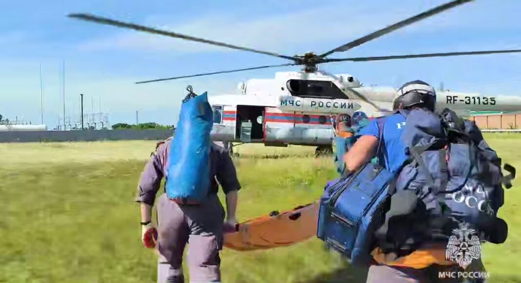 Кадр съемки МЧС