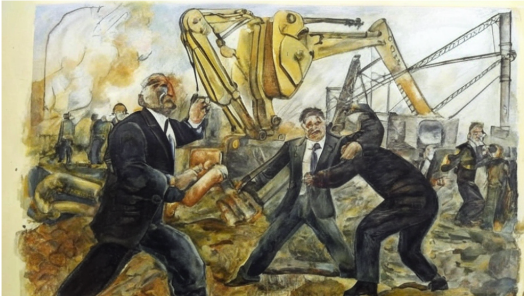 Борьба капитала. Изображение kandinsky