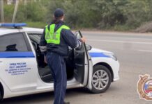 ДПС ГАИ. Кадр съемки Госавтоинспекции