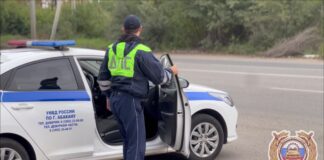 ДПС ГАИ. Кадр съемки Госавтоинспекции