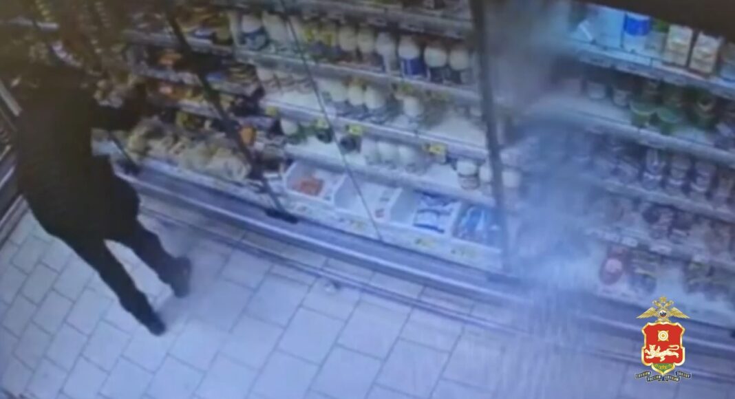 Кадр съемки видеонаблюдения