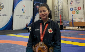 Спортсменка из ХГУ завоевала золото на всероссийских соревнованиях по вольной борьбе Фото предоставлено пресс-службой ХГУ
