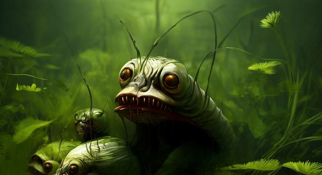 Пиявки. Изображение: kandinsky