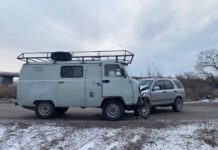 В Черногорске столкнулись два автомобиля Фото Госавтоинспекции