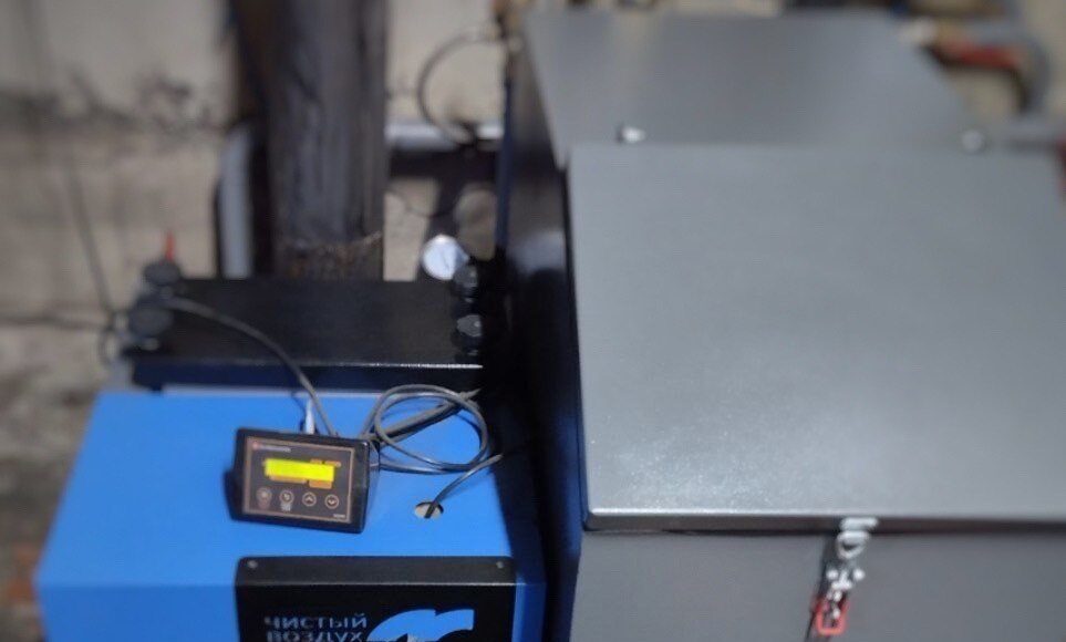 Твердотопливный котел. Фото из телеграм-канала Минприроды РХ Твердотопливный котел. Фото из телеграм-канала Минприроды РХ