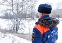 В МЧС рассказали о толщине льда в Хакасии Фото МЧС