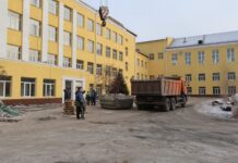 Глава Абакана проинспектировал ход капремонта абаканской школы №1 Фото: Абакан.рф