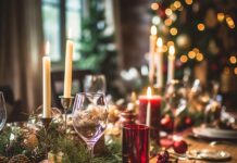 новый год, новогодний стол