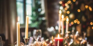 новый год, новогодний стол