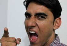 мужчина, злой, конфликт, мужчина кричит