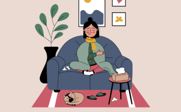 грипп, простуда, больной