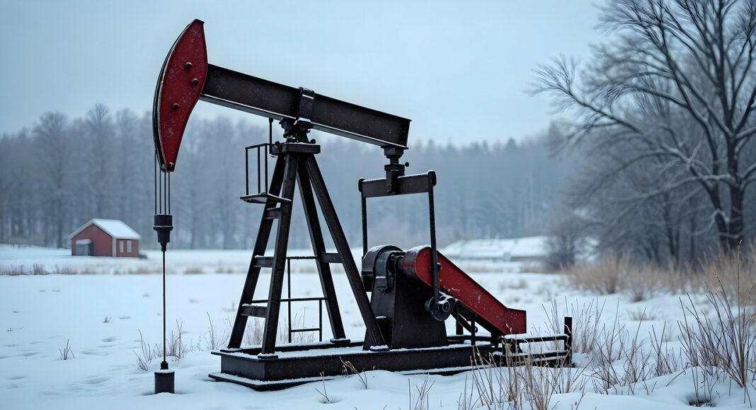 Добыча. Нефть. Газ. Изображение из фотобанка